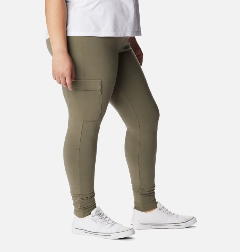 Women's Columbia Trek Leggings Olive | Plus Size CA-O1406